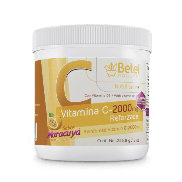 Vitamina C con Vitamina D3 sabor Maracuyá Polvo