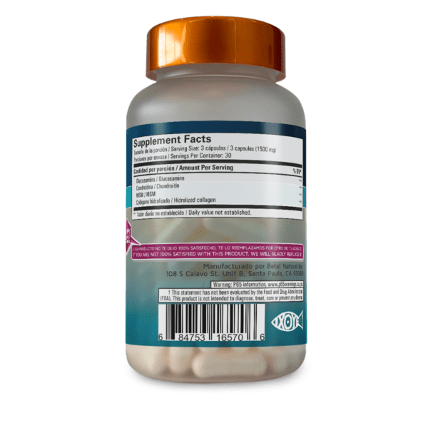 Glucosamina, Condroitina y MSM  cápsulas - Imagen 3