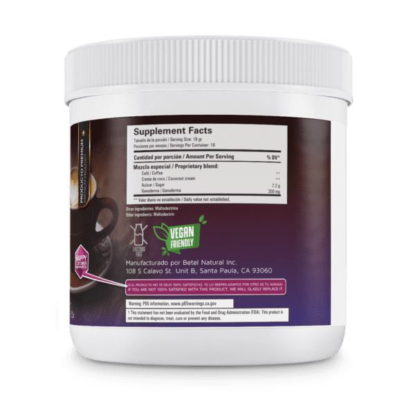Café  con crema de Coco con Ganoderma - Imagen 3