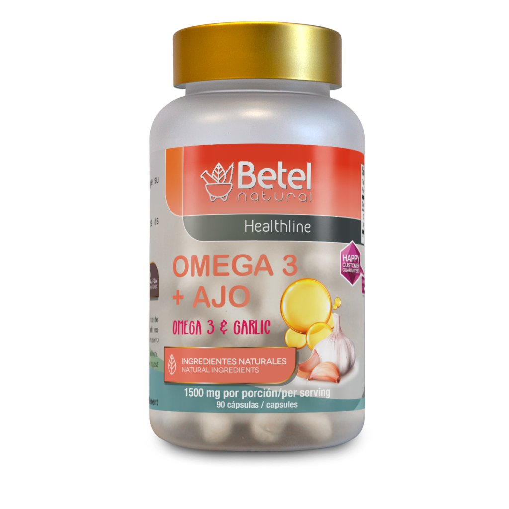 Omega 3 + Ajo 90 Cápsulas