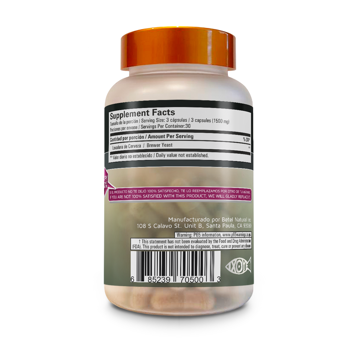 Levadura de Cerveza cápsulas - Imagen 3