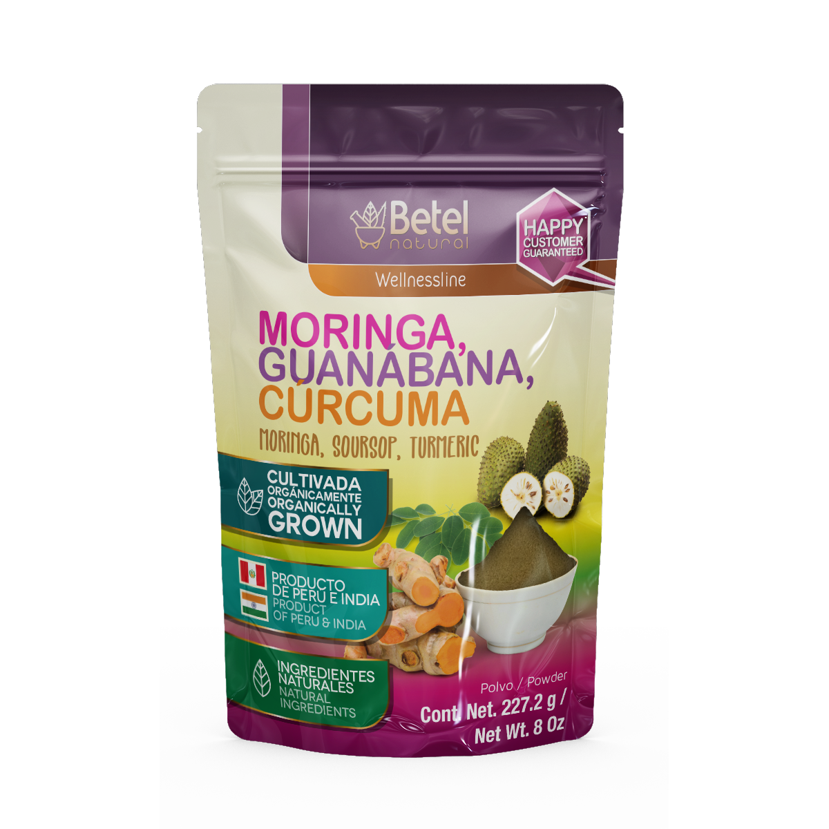 Moringa, Guanábana & Cúrcuma Polvo