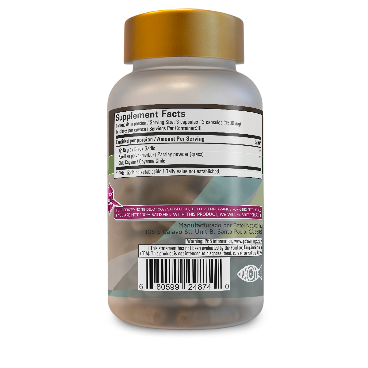 Ajo Negro con Perejil  cápsulas - Imagen 3