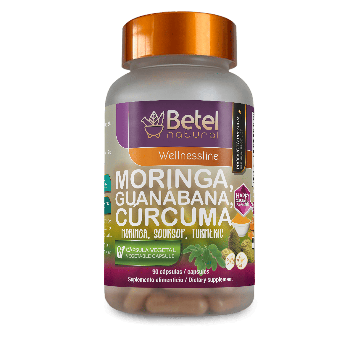 Moringa Guanábana & Cúrcuma Orgánico cápsulas