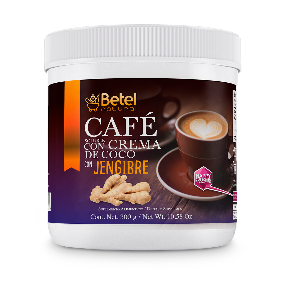 CafeSolluble_Jengibre Café con crema de Coco con Jengibre - Imagen 1